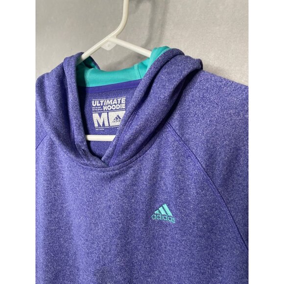 Adidas  Womens Ultimate Hoodie Size Medium Purple Teal Lined - Picture 4 of 6